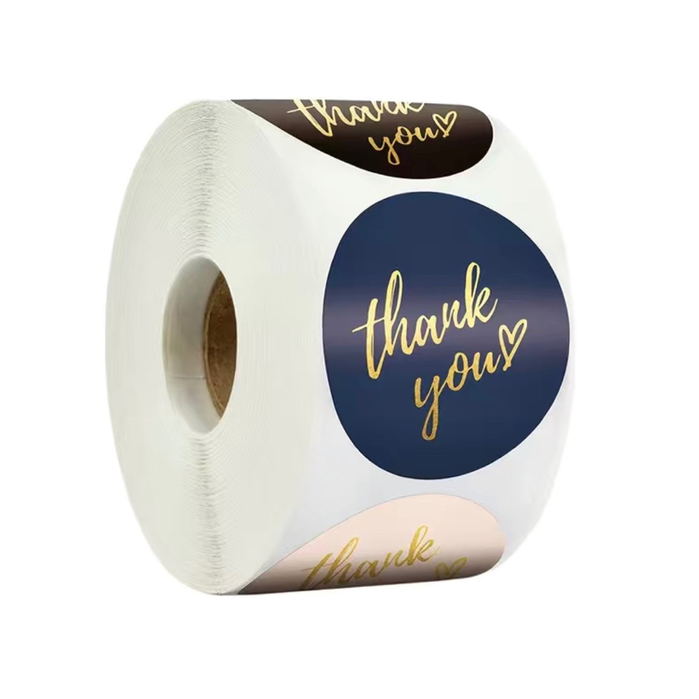 1 Roll, 500 Stickers, Thank You Label for reseller, 2.5cm - Picture 2 of 4
